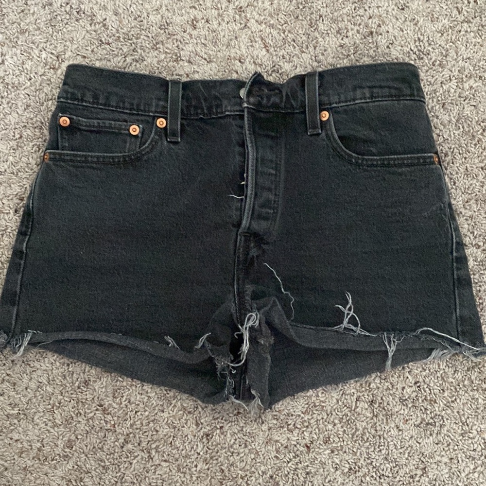 Levi's Black Jean Shorts